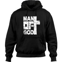 Hoodie Vintage Chrétien Homme Man Of God — Sweats à capuche pour hommes