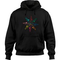Musician Trombone Hoodie for Unisex in Military Green
