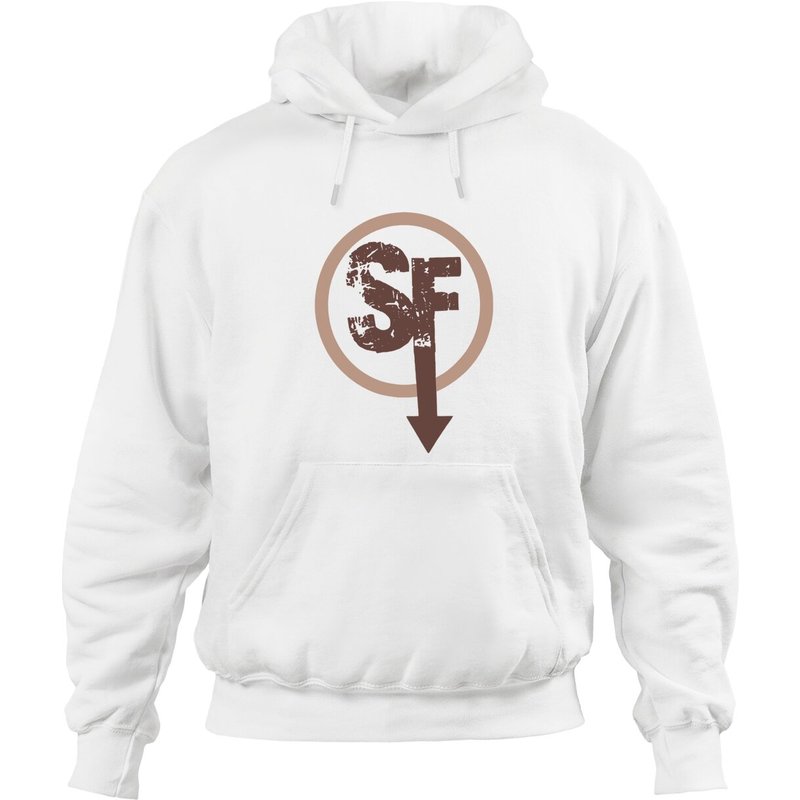 Hoodie SF Sanitys d'automne en vert militaire — Sweats à capuche pour hommes