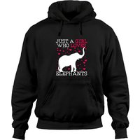 Elephants Elephant Just A Girl Who Loves Hoodie for Unisex