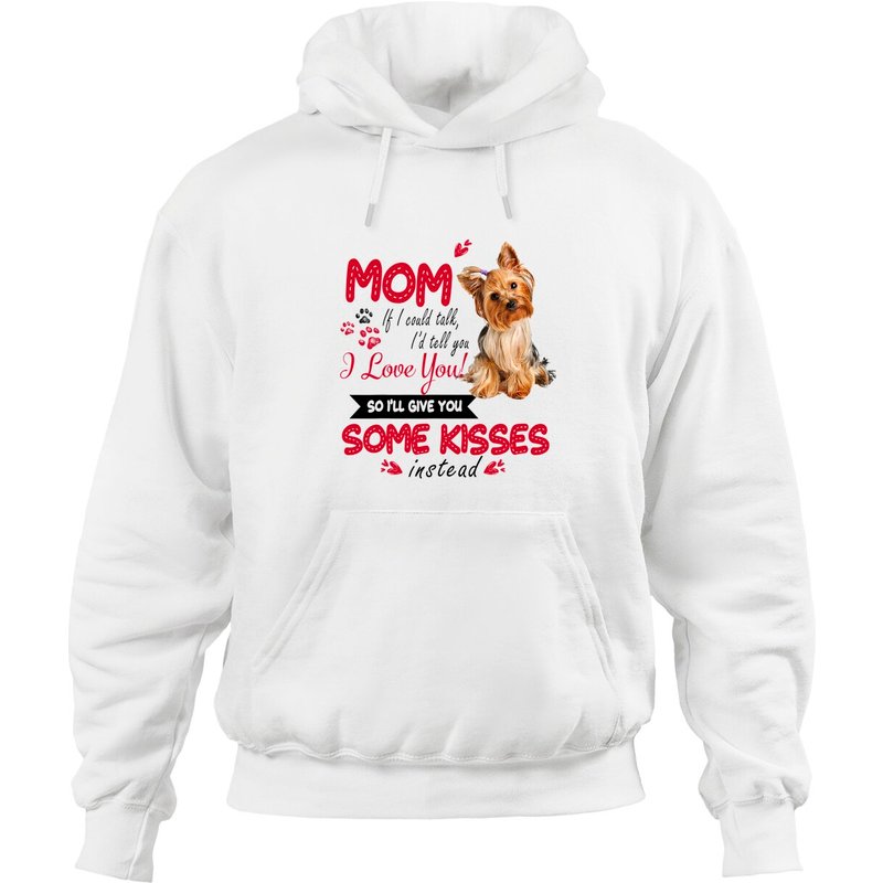 Hoodie Yorkie Mama J'aime ma maman Yorkie — Sweats à capuche pour hommes