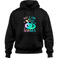 Juste une fille qui aime les serpents Hoodie pour unisexe — Sweats à capuche pour hommes