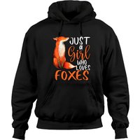 Unisexe Hoodie Just A Girl Who Loves Foxes — Sweats à capuche pour hommes