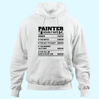 Hoodie Taux Horaire Peintre pour Unisexe — Sweats à capuche pour hommes