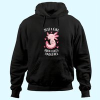 Juste une fille qui aime les axolotls Hoodie unisexe — Sweats à capuche pour hommes
