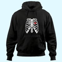 Hoodie Skeleton Heart Rib Cage pour Unisexe — Sweats à capuche pour hommes