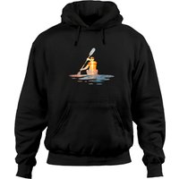 Kayaking Silhouette Kayak Kayaker Hoodie for Unisex