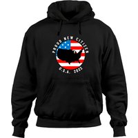 Hoodie Cadeau de Citoyenneté Fier Nouveau Citoyen USA 2021