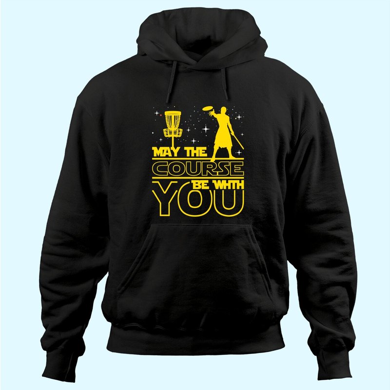 Que le parcours soit avec vous - Hoodie Disc Golf — Sweats à capuche pour hommes