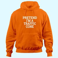 Hoodie de Costume d'Halloween « Faites Comme Si J'étais un Cone de Trafic » — Sweats à capuche pour hommes