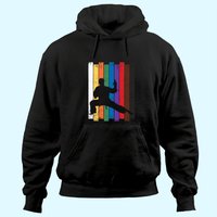 Karate Belt Hoodie with Karate Silhouette for Unisex