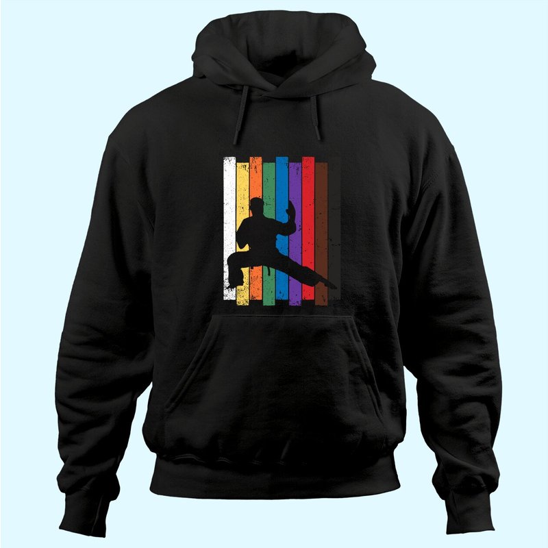 Hoodie Ceinture de Karaté avec Silhouette de Karaté pour Unisexe — Sweats à capuche pour hommes