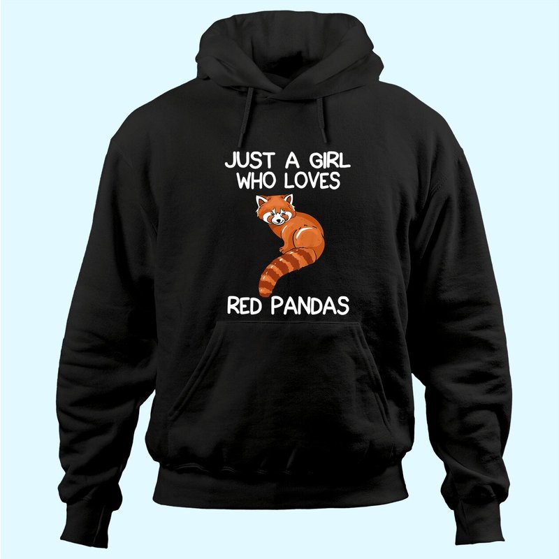 Unisexe Hoodie Just A Girl Who Loves Red Pandas — Sweats à capuche pour hommes