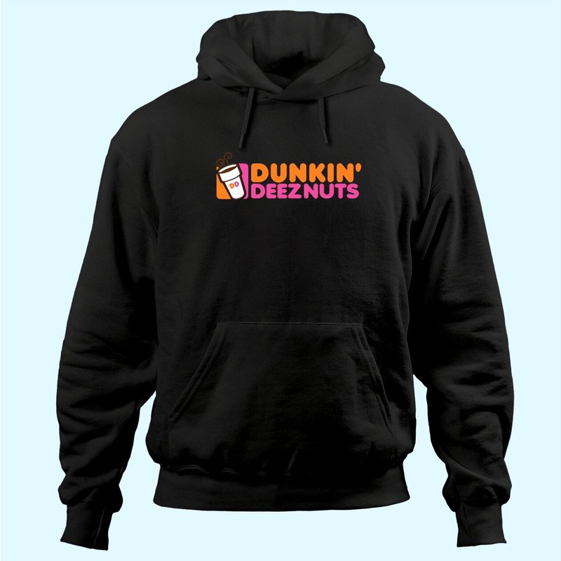 Hoodie Dunk In Deez Nuts Unisexe - Noir — Sweats à capuche pour hommes