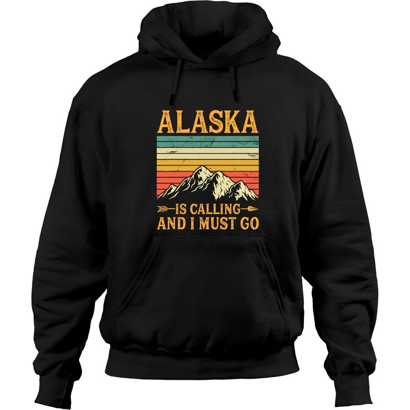 Le Hoodie Alaska Appelle Et Je Dois Y Aller pour Unisexe — Sweats à capuche pour hommes