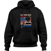 Say Their Names Joe Names Of Fallen Soldiers Hoodie — Mens Hoodies