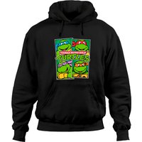 Haut à capuchon personnages en panneaux Tortues Ninja pour unisexe