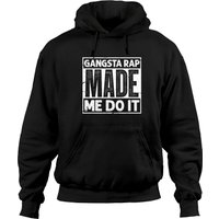 Hoodie Vintage Gangsta Rap Made Me Do It des années 90 — Sweats à capuche pour hommes