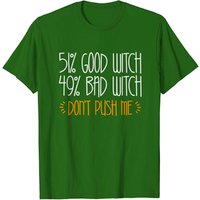 T-shirt pour hommes 51% Good Witch 49% Bad Witch en noir — T-shirts pour hommes