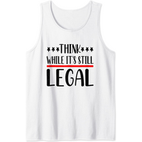 Débardeur Think While Its Still Legal pour hommes - Gris foncé