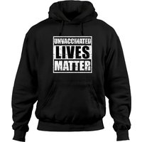 Hoodie Unvaccinated Lives Matter Unis en Noir — Sweats à capuche pour hommes