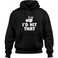 Hoodie Bowling - I'd Hit That - Hoodie Vintage pour Bowlers — Sweats à capuche pour hommes