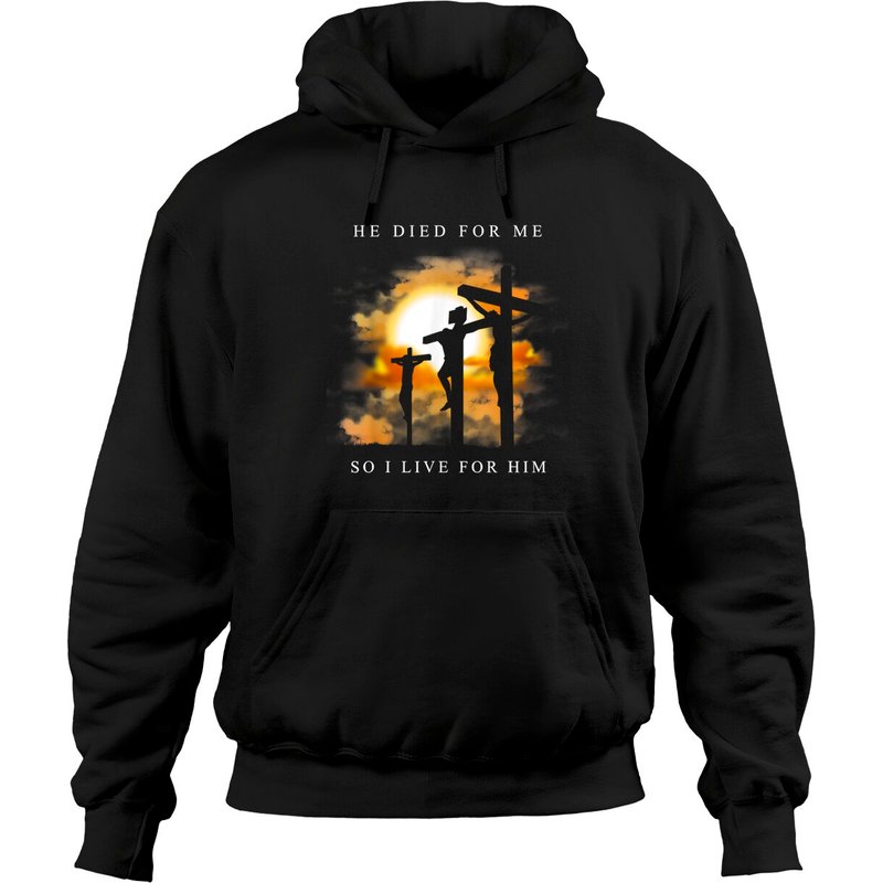 Hoodie Verset Biblique - Jésus est Mort Pour Moi