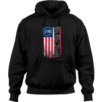 1776 We the People Betsy Ross 4 juillet Sweat à Capuche Drapeau Américain — Sweats à capuche pour hommes