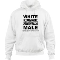 Hoodie pour hommes blanc conservateur chrétien — Sweats à capuche pour hommes