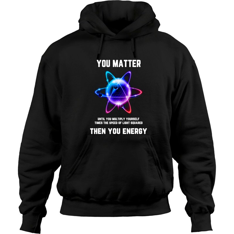 Hoodie You Matter Energy pour Unisexe en Noir — Sweats à capuche pour hommes