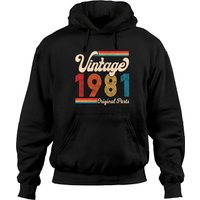Hoodie Vintage Anniversaire 1981 pour Hommes et Femmes — Sweats à capuche pour hommes