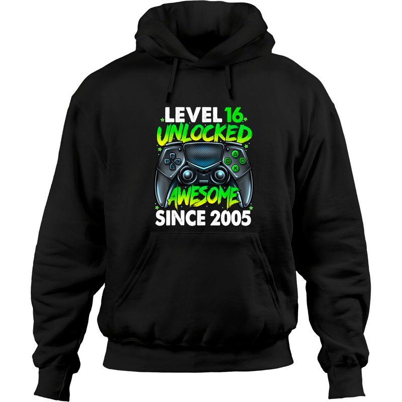 Hoodie de jeu anniversaire 16e - Niveau 16 Débloqué — Sweats à capuche pour hommes