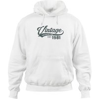 Hoodie Cadeau d'Anniversaire 40 ans Vintage 1981 pour Hommes et Femmes — Sweats à capuche pour hommes