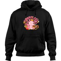 Hoodie Axolotl de Salamandre Snacks Amphibien Mexicain — Sweats à capuche pour hommes