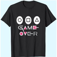 T-shirt Cadeau Effrayant Game Over Old Squid Kdrama pour Hommes — T-shirts pour hommes