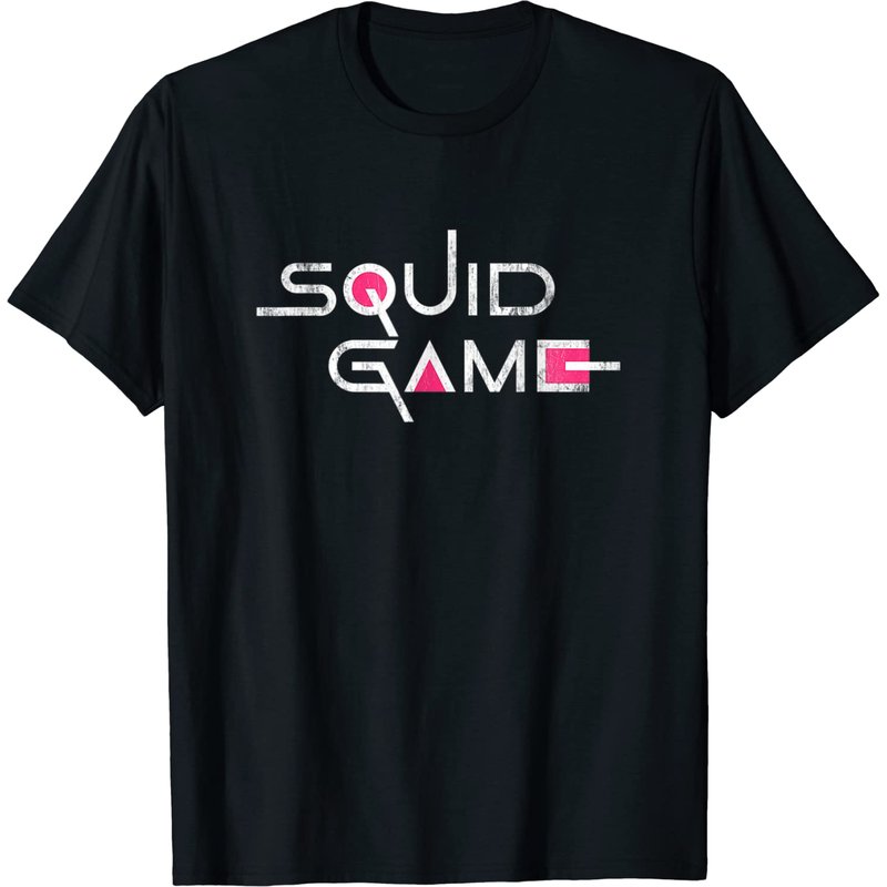 T-shirt pour hommes Squid Game en noir