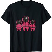 T-shirt Squid Korean Game pour hommes en noir — T-shirts pour hommes