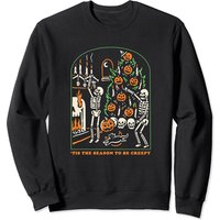 Tis The Season to Be Creepy Skeleton Sweatshirt d'Halloween — Sweats à capuche pour hommes