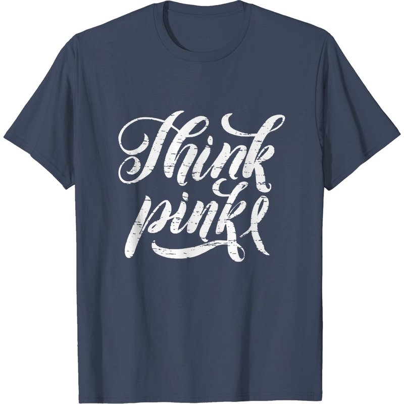 T-Shirt pour Hommes avec Ruban de Cancer du Sein Think Pink — T-shirts pour hommes