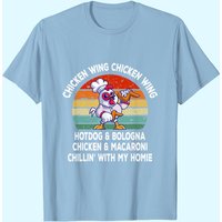 T-shirt pour hommes Chicken Wing Chicken Wing Hotdog et Bologna — T-shirts pour hommes