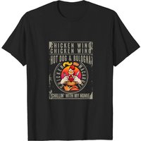 T-shirt pour hommes Cooked Chicken Wing Hot Dog Bologna Macaroni — T-shirts pour hommes