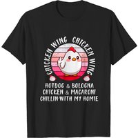 T-shirt drôle Chicken Wing Hotdog et Bologna pour hommes — T-shirts pour hommes