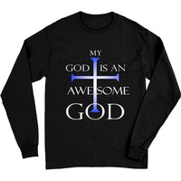 Mon Dieu Est Un Dieu Merveilleux T-Shirt Longue Manche — T-shirts pour hommes
