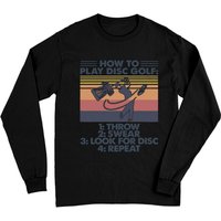 T-shirt à manches longues drôle de disc golf pour hommes et femmes — T-shirts pour hommes
