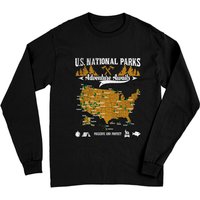 T-shirt à manches longues US National Parks Adventure Awaits pour hommes — T-shirts pour hommes