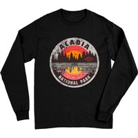 T-shirt à manches longues Vintage Acadia National Park Maine — T-shirts pour hommes