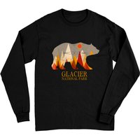 T-shirt à manches longues Grizzly Bear Montana du Parc national Glacier — T-shirts pour hommes