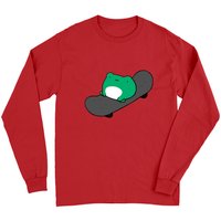 T-shirt à manches longues avec grenouille de skateboard drôle pour unisexe