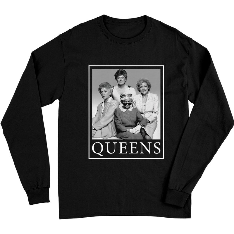 Golden Girls Queens Square Manches Longues Unisex — T-shirts pour hommes