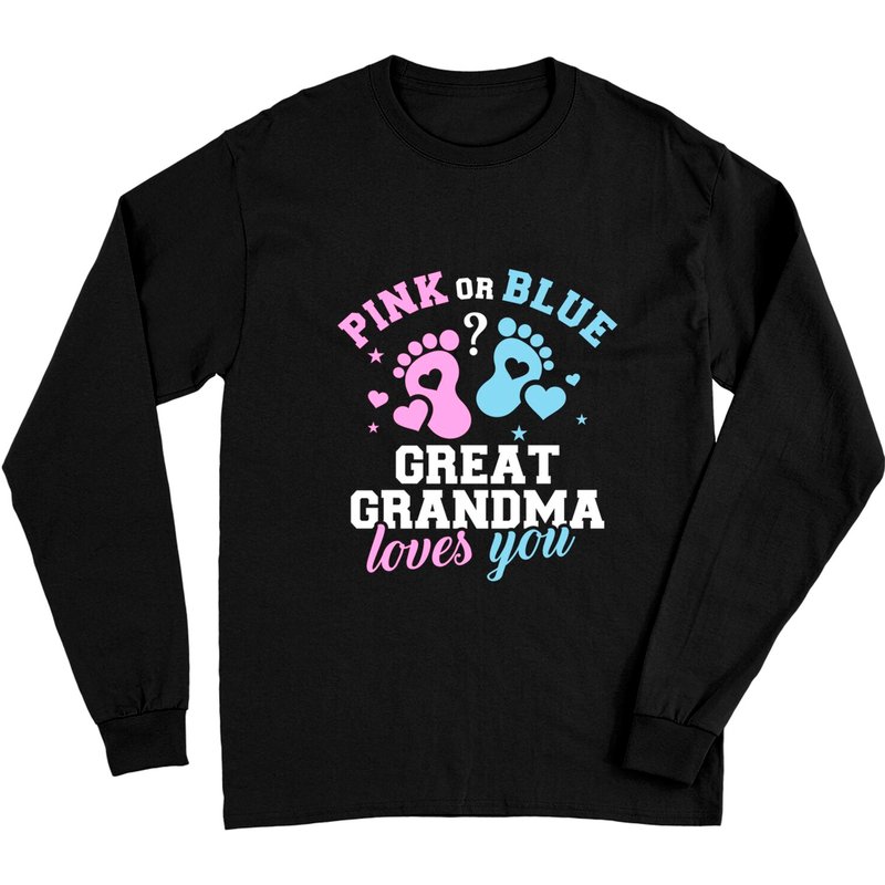 T-shirt à manches longues pour grande-mère de révélation de sexe